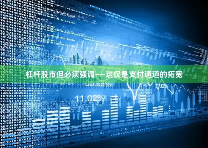 杠杆股市但必须强调——这仅是支付通道的拓宽
