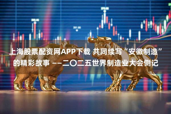 上海股票配资网APP下载 共同续写“安徽制造”的精彩故事 ——二〇二五世界制造业大会侧记